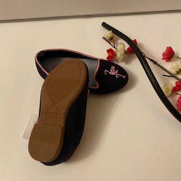 Oshkosh B’Gosh Flats , Navy Blue , Flamingo Pink - Picture 5 of 7